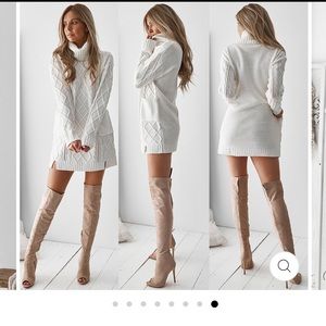 🌬Ivory sweater dress❄️